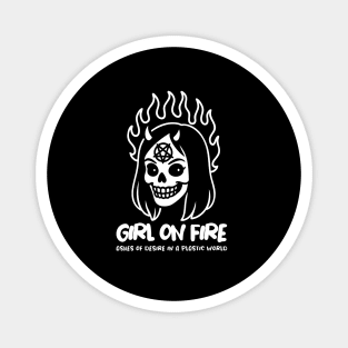 GIRL ON FIRE Magnet